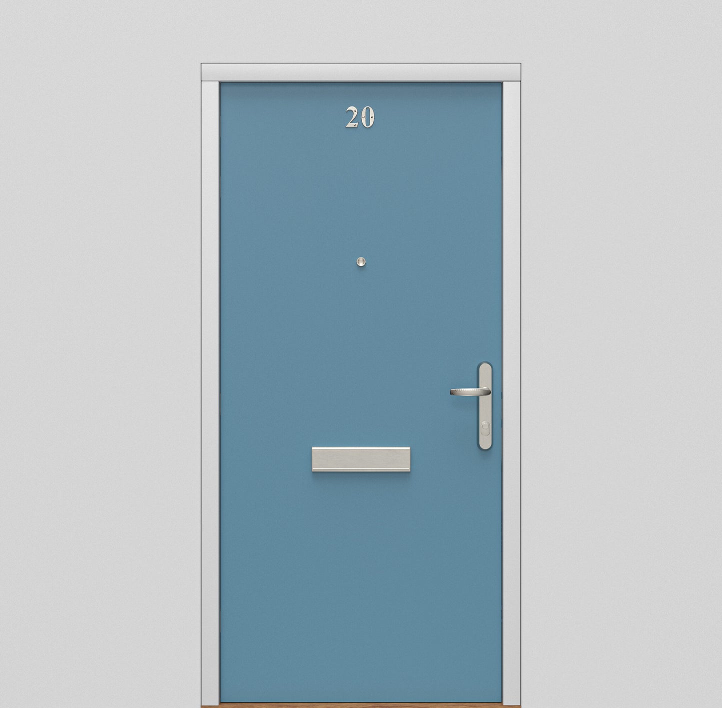 FD30s Fire Door Set Flush Bespoke Painted Flat Apartment Fire Door And Frame With Escape lock