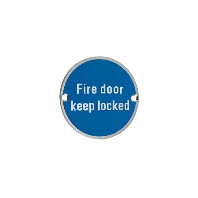 Fire Door Signage Keep Locked Elite Ironmongery