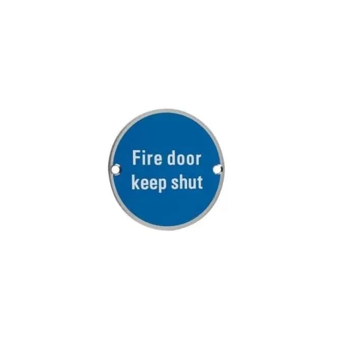 Fire Door Signage Keep Shut Elite Ironmongery