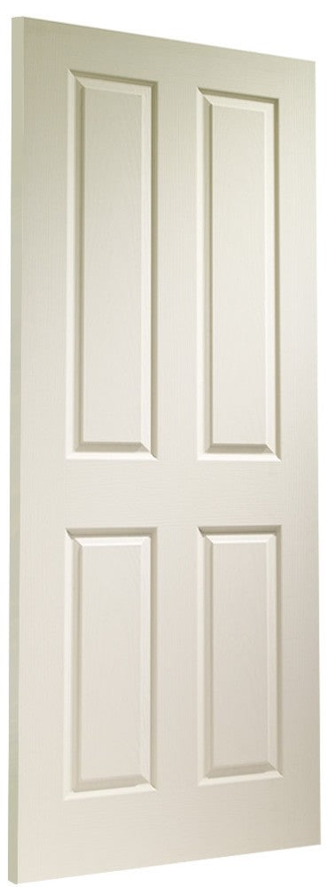 Victorian 4 Panel Internal White Moulded Fire Door