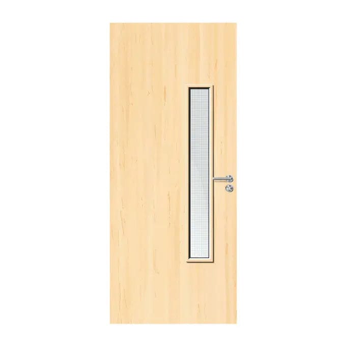 Internal Bespoke Ash Veneer 18G 150 x 1150mm Vision Panel Fire Door with Glass Fire Door Kingdom