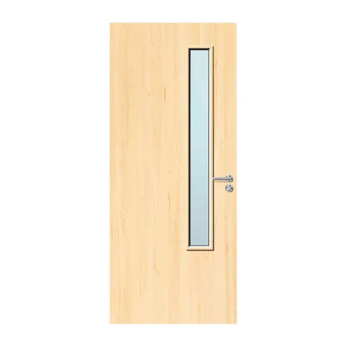 Internal Bespoke Ash Veneer 20G 150 x 1500 Vision Panel Fire Door with Glass Fire Door Kingdom