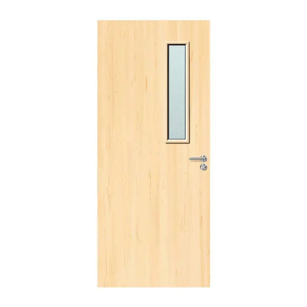 Internal Bespoke Ash Veneer 3G 150 x 700mm Vision Panels Fire Door with Glass Fire Door Kingdom