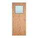 Internal Bespoke Beech Veneer 1G 450 x 450mm Vision Panels Fire Door with Glass Fire Door Kingdom