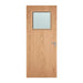 Internal Bespoke Beech Veneer 1G 600 x 600mm Vision Panels Fire Door with Glass Fire Door Kingdom