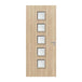 Internal Bespoke Oak Veneer 10G 5x 245 x 245mm Vision Panels Fire Door with Glass Fire Door Kingdom