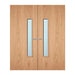 Internal Double Plywood Bespoke Paint Grade 18G 1150 X 150mm Vision Panel Fire Door with Glass Fire Door Kingdom