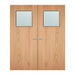 Internal Double Plywood Bespoke Paint Grade 1G 450 X 450mm Vision Panel Fire Door with Glass Fire Door Kingdom