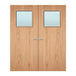 Internal Double Plywood Bespoke Paint Grade 1G 600 X 600mm Vision Panel Fire Door with Glass Fire Door Kingdom