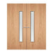 Internal Double Plywood Bespoke Paint Grade 25G 1500 X 150mm Vision Panel Fire Door with Glass Fire Door Kingdom
