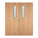 Internal Double Plywood Bespoke Paint Grade 3G 150 X 700mm Vision Panel Fire Door with Glass Fire Door Kingdom