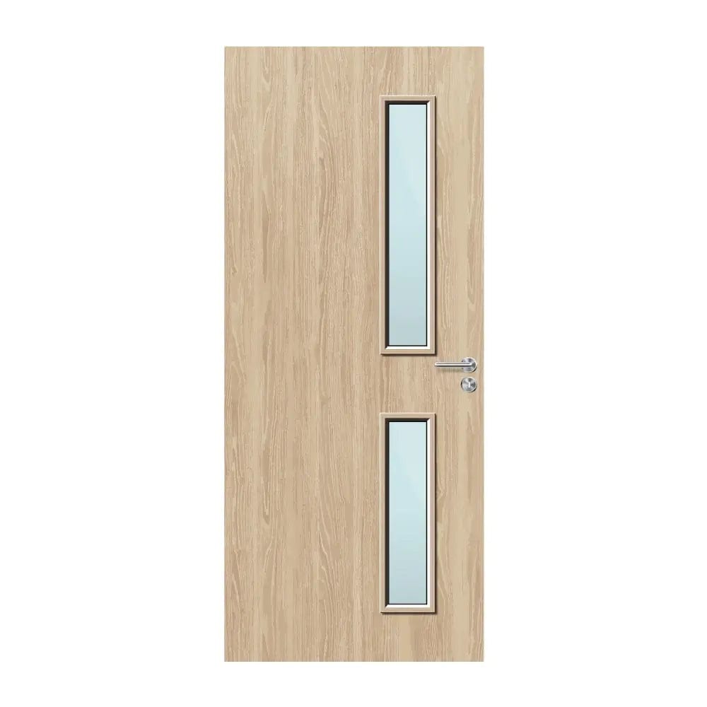 Internal Oak Venner 16G 150x775 150x700 Vision Panels Fire Door with Glass Fire Door Kingdom