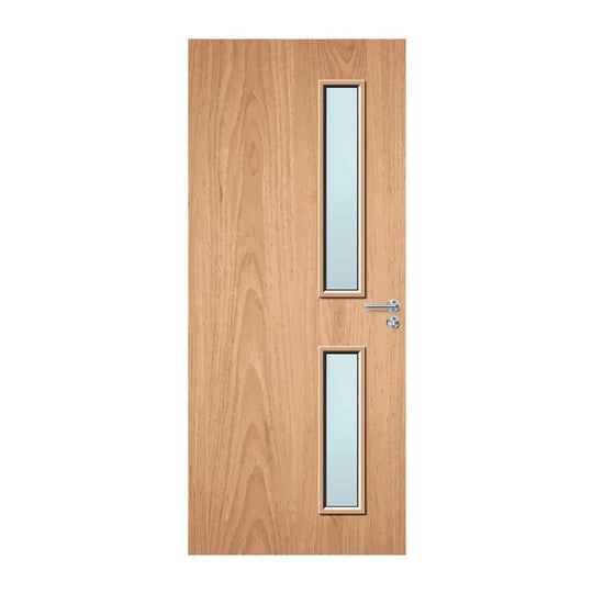 Internal Plywood Paint Grade 16G 150x775 150x700 Vision Panels Fire Door with Glass Fire Door Kingdom