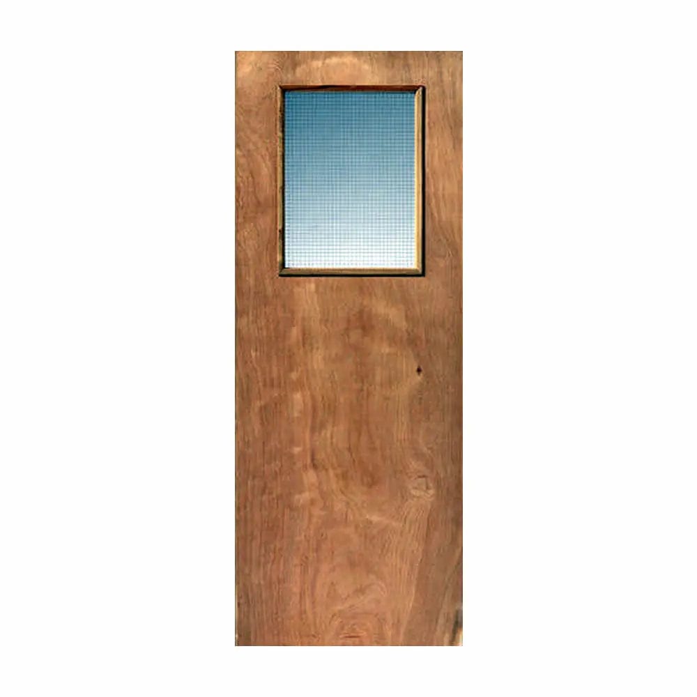 JB Kind Internal Plywood With Georgian Wired Glass Panel Fire Door JB Kind
