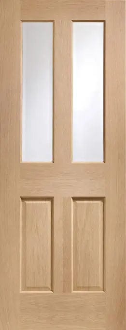 Malton Un-Finished Internal Oak Glazed Fire Door with Glass XL Joinery