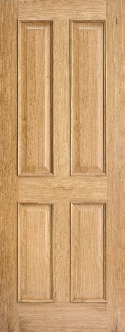 Oak Regency 4 Panel RM2S Internal Fire Door FD30