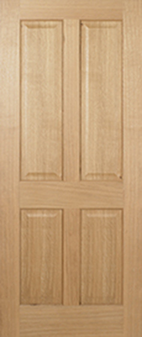 Oak Regency 4 Panel Internal Fire Door FD30