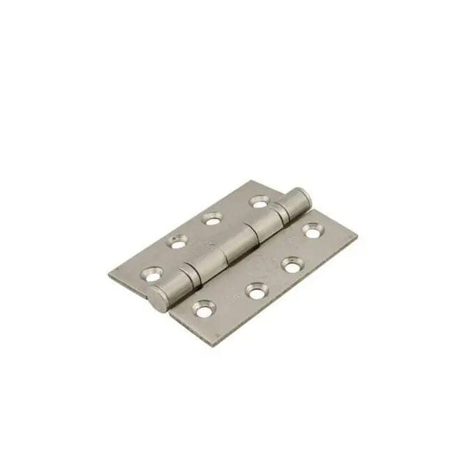 Set of 3 Satin Stainless Steel Fire Rated Hinges 100x75x3mm Elite Ironmongery