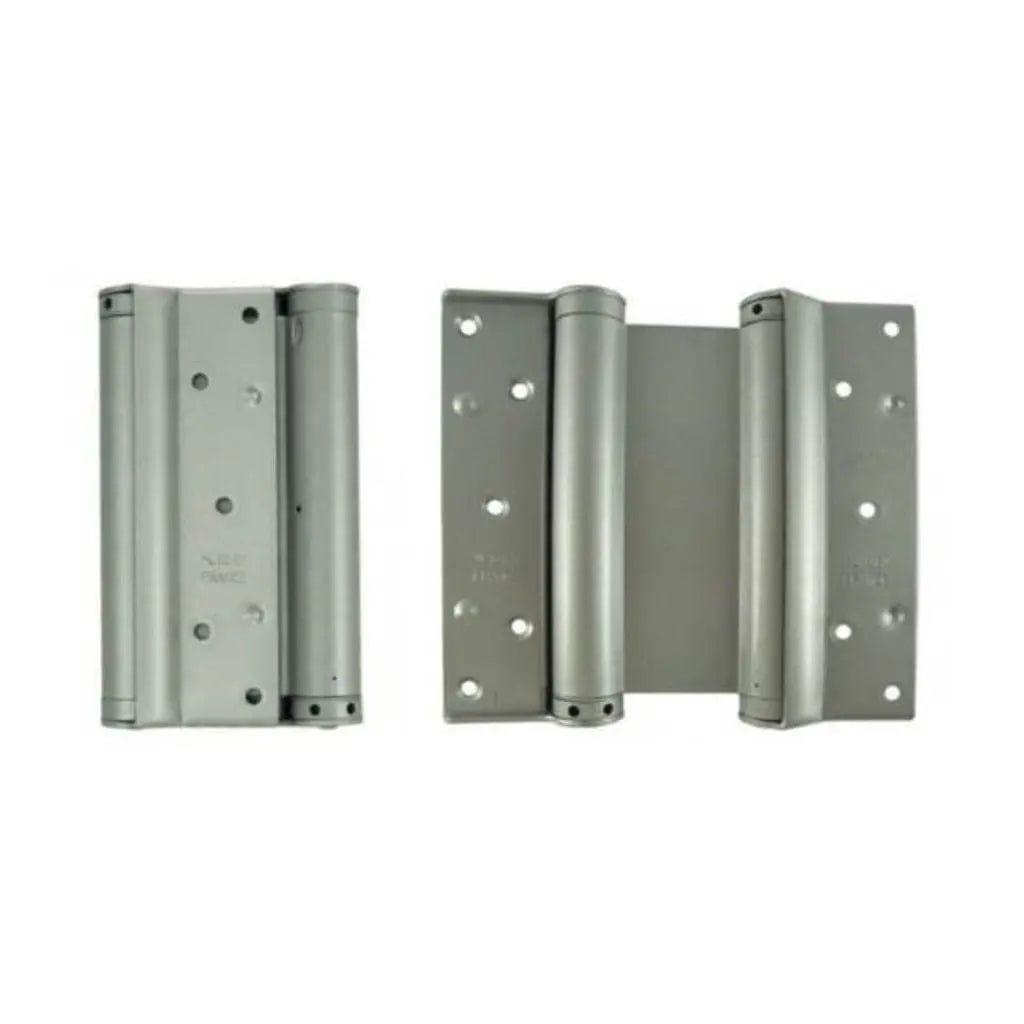 Silver Fire Rated Double Action 152mm Spring Hinges FD30 Elite Ironmongery