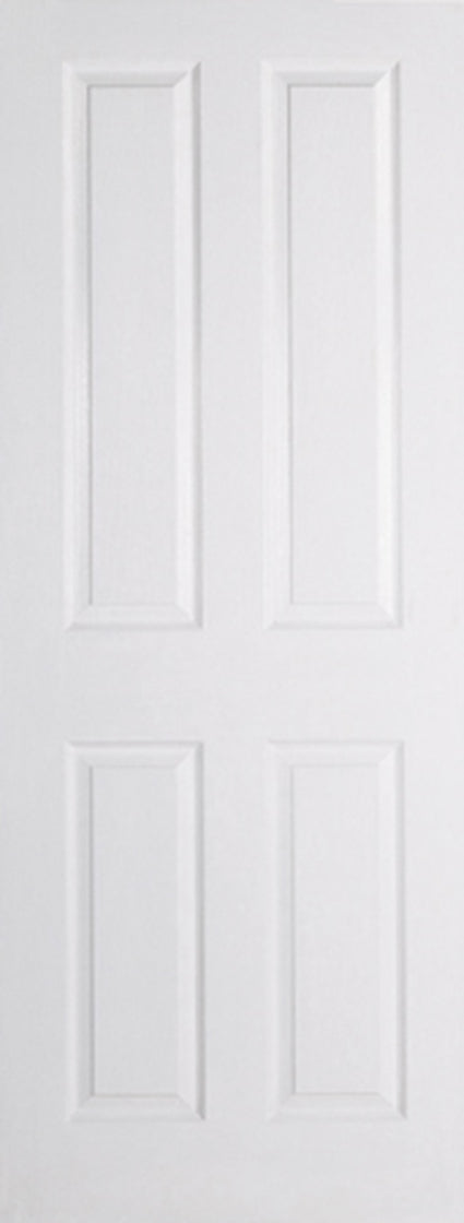 White Moulded Textured 4 Panel Internal Fire Door FD30