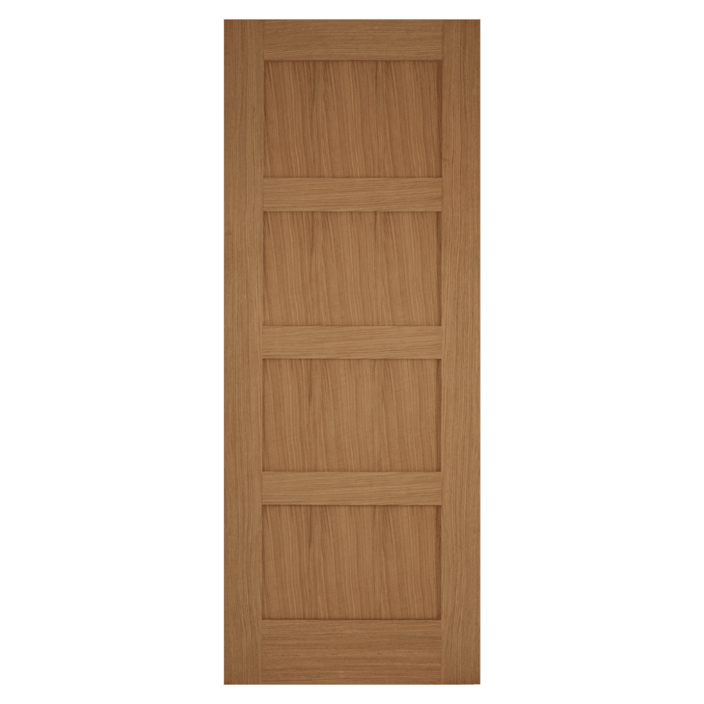 Mendes Internal Oak Contemporary 4 Panel FD30 Fire Door (44 mm)