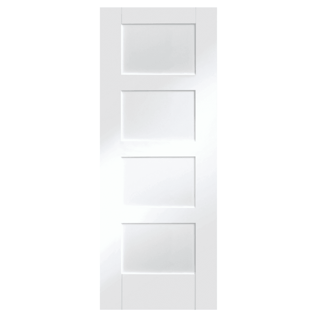 Mendes Internal White Contemporary 4 Panel FD30 Fire Door (44 mm)